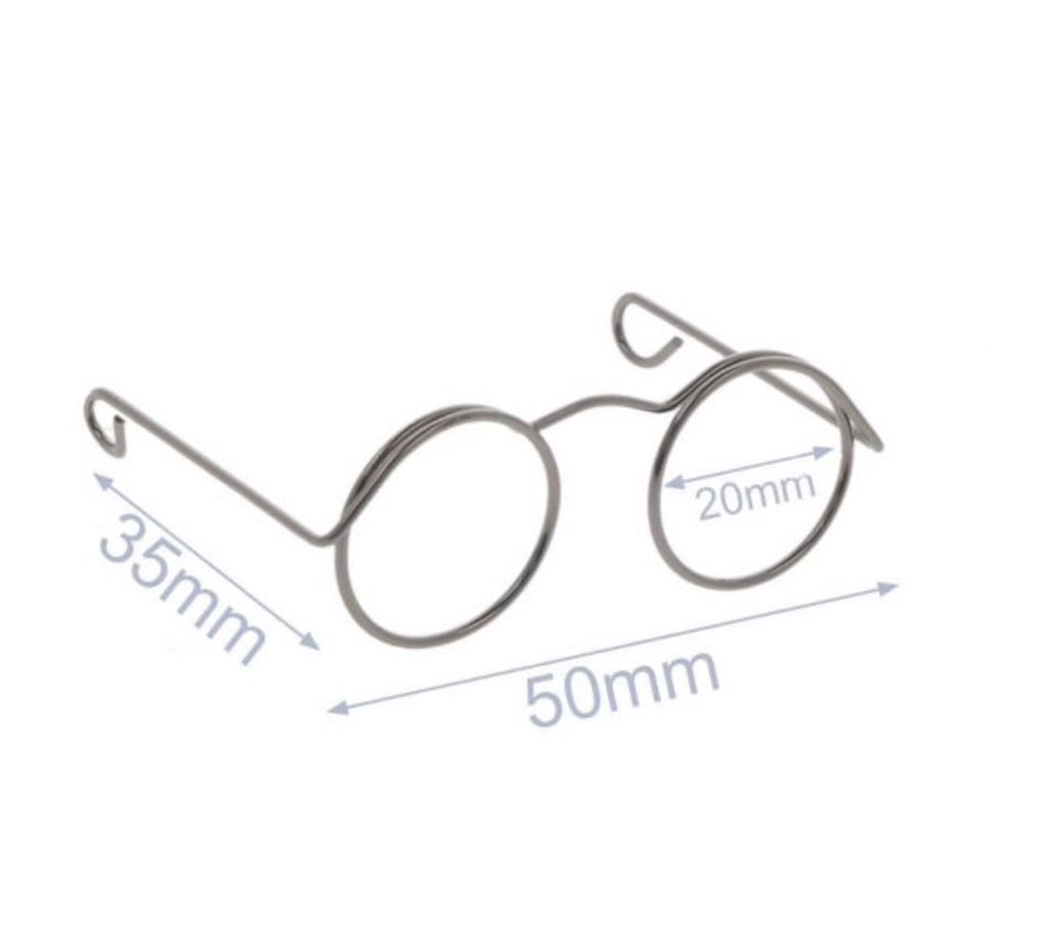 Brille für Stofftiere Metall