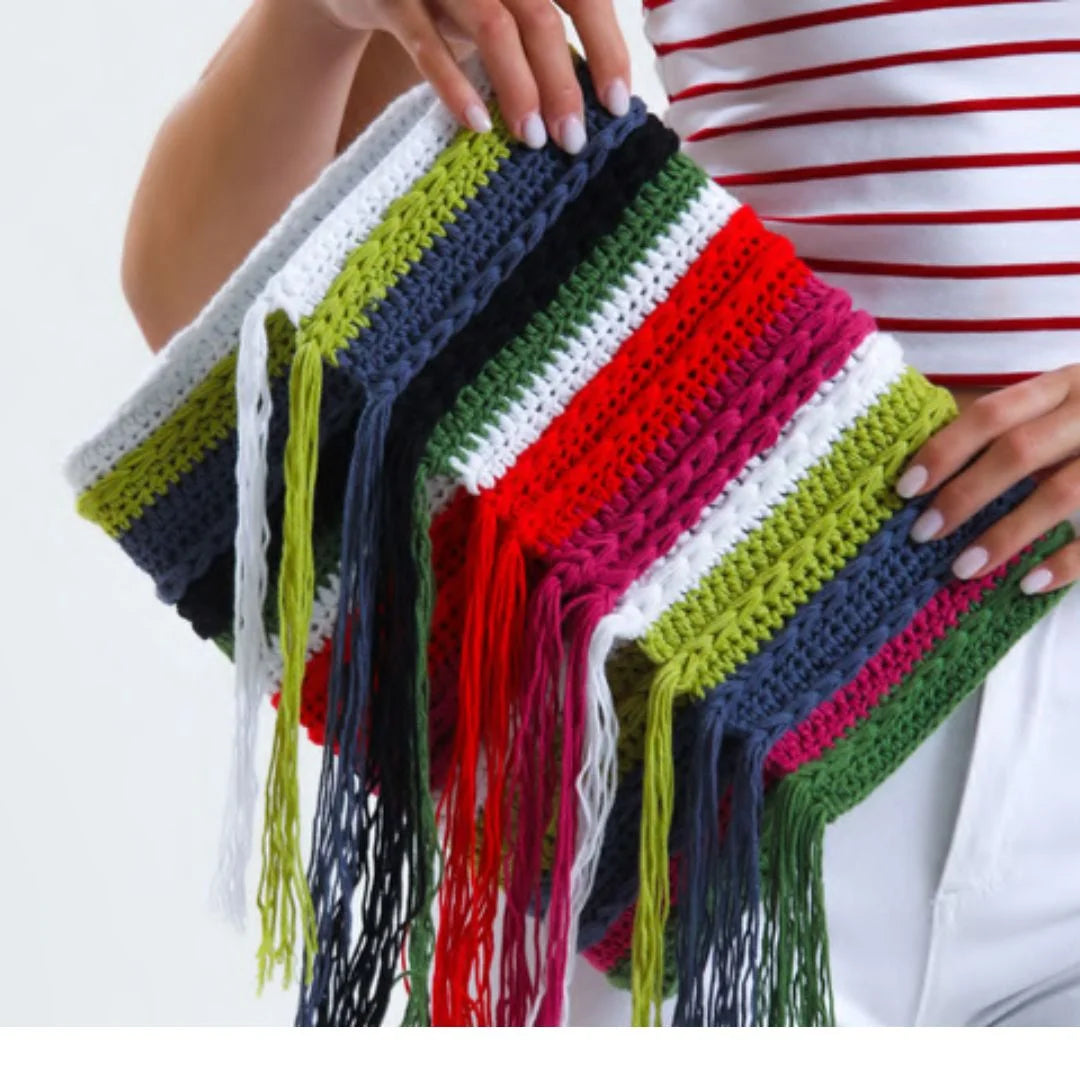 Anleitung Tasche mit Fransen