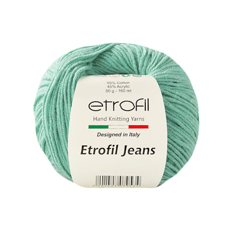 Etrofil Jeans Bauwolle Garn hellgrün