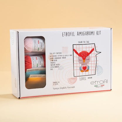 Amigurumi Kit Sugar die Eule Box