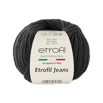 Etrofil Jeans Bauwolle Garn schwarz