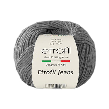 Etrofil Jeans Bauwolle Garn dunkelgrau