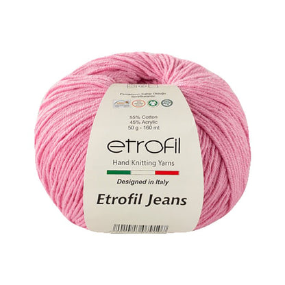 Etrofil Jeans Bauwolle Garn pink